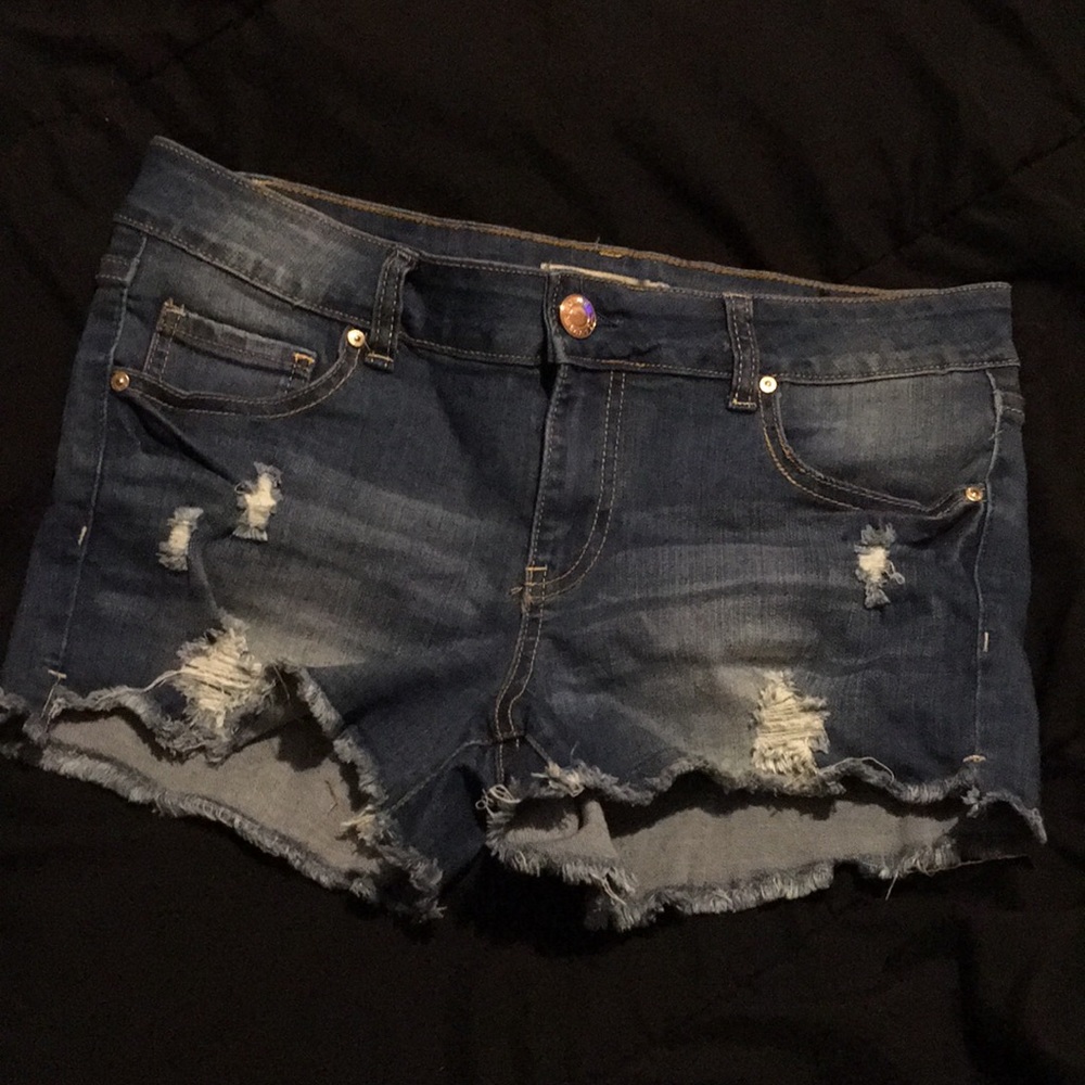 Brand New Distressed Denim Jean Shorts
